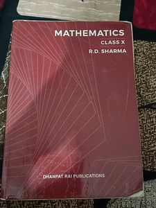Mathematics Class X R.D.sharma
