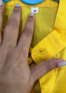 Yellow Cotton Kurta