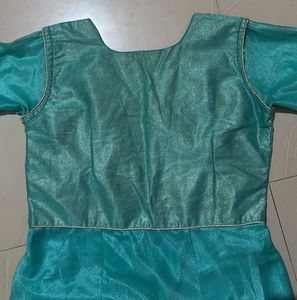 Blue Festive Maxi Gown 3/4th Hand