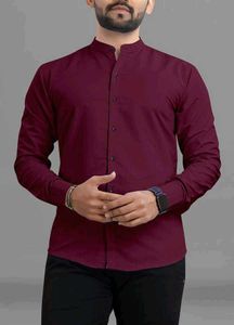 Maroon Casual Shirt