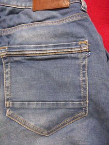 Blue Denim Jeans tailor made bottom narrow,