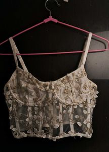 Floral Lace Corset Top