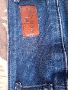 Women Blue Slim Fit High-Rise Clean Look