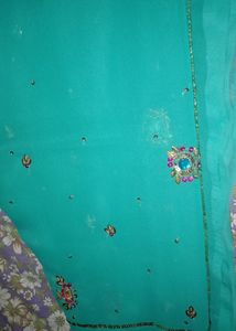 Duppata Sequence And Stones Work