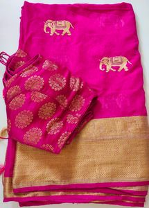 💞Hot Pink Saree💞