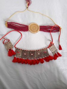 Beautiful Red Necklace 😍 2 Different Design