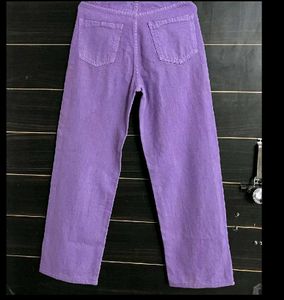 Wide Leg Pulple Jeans