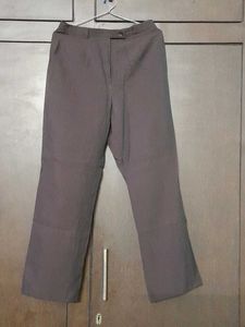 Burgandy Wide Leg Trousers