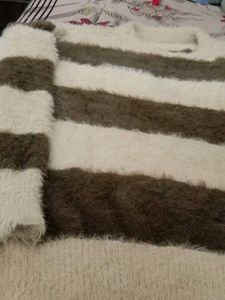 Striped Fuzzy Sweater