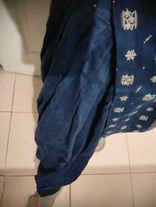 blue and golden salwar suit ..