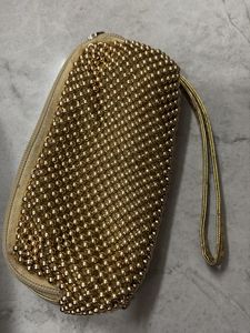 Vintage Beaded Gold Wristlet