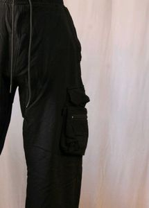 Unisex Black Cargo Pants