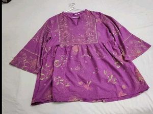 Beautiful Purple Short Kurti💜