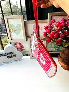 RED - Quirky Quoted Big Zip Pouch