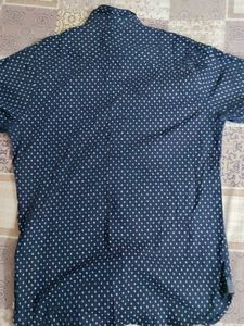 Navy Polka Dot Shirt