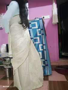 Elegant Floral Embroidered Saree With Blouse