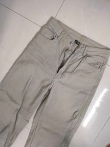 Khaki Straight Fit H&amp;M Jeans For Women