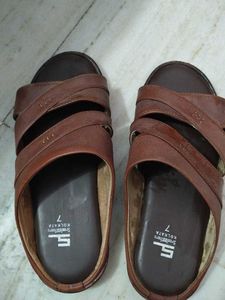 Brown Leather Sreeleathers man sandal