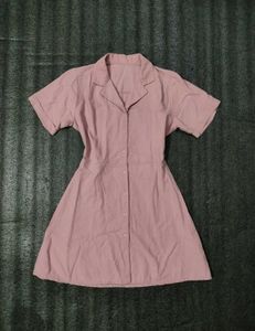 Korean Neck Coat Dress