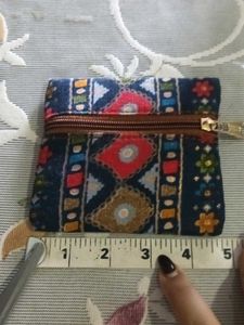 Ikkat Print Pouch
