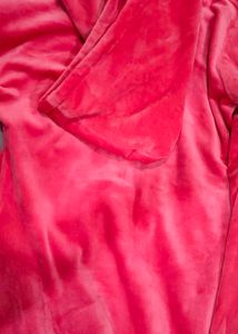 Pink rabbit fur hoody Top