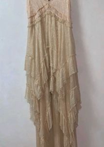Designer Fairy Core 🧚🏻‍♂️dress Peach