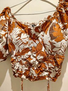 Floral Print Crop Top