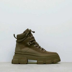 ZARA Limited Edition Leather Hiking Boots