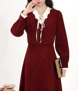Lace Up A-Line Dress