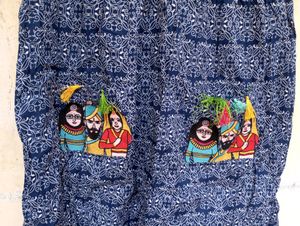 Blue Designer With Pockets Kurta (Women)