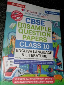 English Sample Book For Class 10