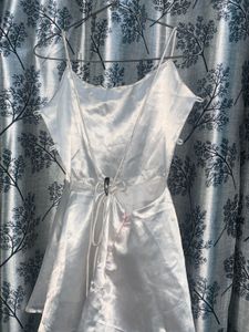 White Backless Dress