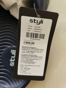 New Unused Styli Blue Men's Slides Size 8