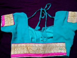 Sea Green Hewy Work Saree🤩