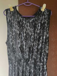 Black Lace Maxi Dress