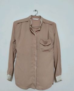 Peach White Luxury Shirt