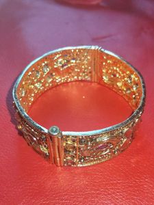 Gold-toned Indian Bangles (Set of 2)