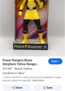 Yellow Power Ranger Action Figure