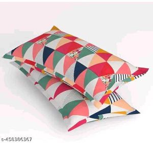 Colorful Geometric Pillowcases (Set of 10