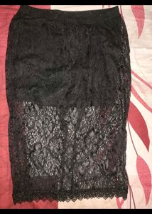 Korean Net Skirt With Attached Shorts