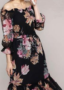 Rare A-line Casual Dress Black