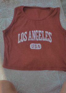 LA Graphic Crop Top