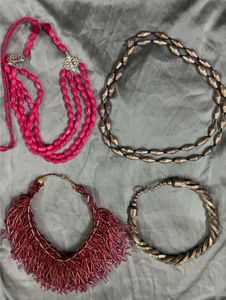 Janpath Find Combo Offer Of 4 Junk Necklaces