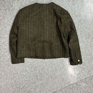 Elegant Olive Green Blazer Jacket