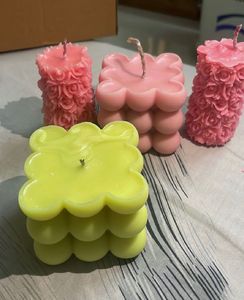 Unique Decorative Bubble & Floral Candles