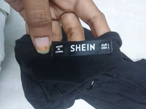 Shein Black One Shoulder Sleeve Wrap
