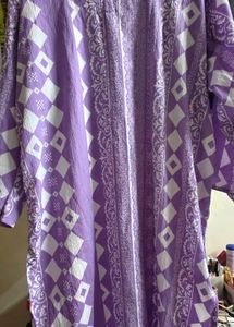 Purple Colour Straight Kurti For Daily Wear