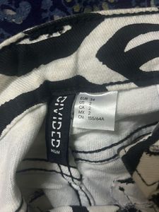 Zebra Print Wide Leg Pants