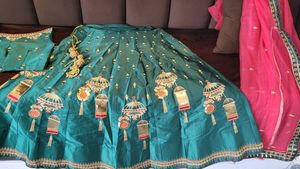 Beautiful &amp; Heavy wedding wear in Silk Girlish Leh