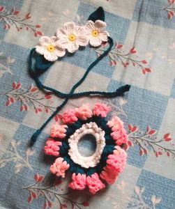 Crochet Floral Hair Accessories✨🌷